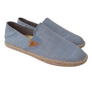 Olu Kai Shoes Kaula‎ Pa'a Kapa Convertible Espadrille Flats Womens US 9.5